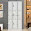 OFFICE CABINET:  White 9  Locker Office Cabinet thumb 3