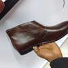 Buckle Moreechi Premium Leather Shoes Men Coffee Brown thumb 3