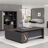 Executive L-Shape Office Desk with Wooden Surface thumb 5