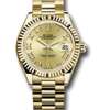 Rolex yellow gold ladies date adjust President dial thumb 0