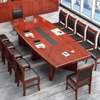 Executive Oval Wooden Conference Table thumb 4