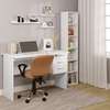 Office tables: white 1200mm straight home office desk thumb 0