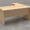 Office Desk :  L-Shaped Wooden Desk with Drawers thumb 5