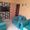 Blue Four-Seater Sofa Compact Modern Design thumb 1