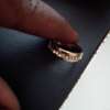 Gold Coated Proposal Ring With 3rd Class Diamonds thumb 0