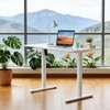 Standing Desk; White Adjustable Standing Desk in Suneka thumb 3
