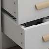 Dressers: White Vanity Dressing Table With Sliding Mirror thumb 3