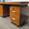 Office Desk; 140cm Lustrous Polish Office Desk thumb 2