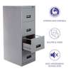 Astro Steel 4 Drawer Filing Cabinet thumb 1
