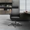 Office Chair;Elegant Black Leather Office Chair thumb 1