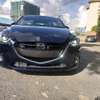 Mazda Demio blue color 2019 model fully loaded. thumb 0