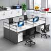 Office Workstations : 4 Way Office Working Desk thumb 3