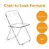 Armless Clear Foldable Plastic Chair thumb 8