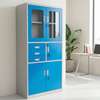 Cabinets: Blue Metallic Storage Cabinet with Safe thumb 3