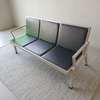 Leather Reception 3-Link Office Bench thumb 5