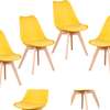 High Foam Cushion Bedroom Chair; Simple Modern Style thumb 1