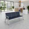 Leather Reception 3-Link Office Bench thumb 1