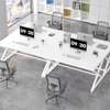 White Oak Desk; 55 Inch, Modern Pc Gaming, Executive Desk thumb 6