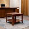 60cm by 60cm Mahogany Office Coffee Table thumb 0