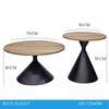 2 Pcs Brown Wooden Tops Living Home Coffee Table Set thumb 9