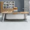 Modern Desk & Cabinet Set; White Metal Legs, Office Use thumb 5