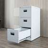 Office Cabinet; Three Lockers Gray Cabinet thumb 1