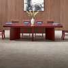 Mahogany 2.4m Curved Edge Conference Office Table thumb 2