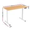 Adjustable table: 120cm adjustable electric home office desk thumb 1