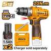 INGCO Lithium-Ion cordless drill 12V CDLI12202 thumb 1