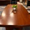 Mahogany 2.4m Curved Edge Conference Office Table thumb 8