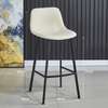 Barstool: Metal High Leg Barstool With Leather Padding thumb 1