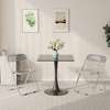 Dining Table : Black  Marble Dining Table In Rongo thumb 2