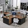 4-Person Curved Office Working Station thumb 7
