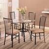 Padded steel dinning chairs thumb 1