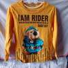 Kids Yellow Long Sleeve Shirt I AM RIDER Dog Graphic thumb 0