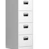 OFFICE CABINET: 4 Locker White File Cabinet thumb 1
