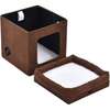 LASA Collapsible CAT House - Soft Suede With Sh... thumb 0