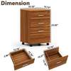 Office Cabinet; Stylish Moveable Office Cabinet(3 Drawer) thumb 5
