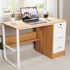 Office Desk 120x60cm; Industrial Design With Storage Shelves thumb 8
