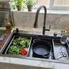 Black  Sink Double Bowl 750x450mm thumb 2
