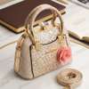 Jinshimao Leopard Print Handbag Black Faux Leather thumb 1