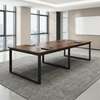 Metal Frame Wooden Boardroom Table thumb 2