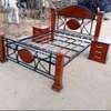 Quality and durable metallic beds with wooden finish thumb 14