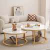 Coffee Table; Fancy Contemporary Marble Coffee Table thumb 3