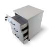 White 3 Drawer Wooden Pedestal Cabinet thumb 7