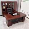 160cm Mahogany Office Desk thumb 0