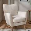 Set of 2 Armchairs with Cushions and Wooden Legs thumb 4