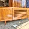 Wooden TV Stand with slated Doors and Drawers thumb 5