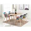 Dining Chair: Fabric Upholstered Seat and Curved Back Chair thumb 3