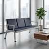 Leather Reception 3-Link Office Bench thumb 2